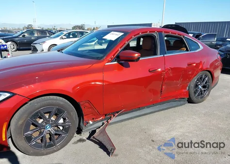 2024 BMW I4 Edrive35 z USA, uszkodzony, nr VIN WBY43AW00RFR71207